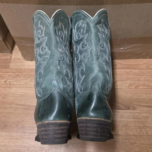 Ariat Western Cowboy Boots Womens Size 7.5 Green Teal - Picture 4 of 8